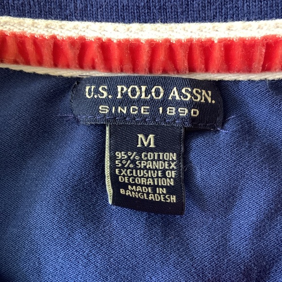 USPA. SIZE M Solid Polo Shirt - Picture 9 of 10